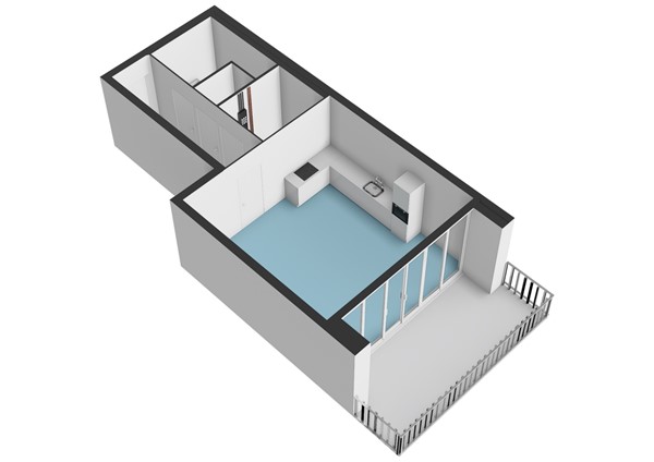 Floorplan - Gustav Mahlerlaan 543B, 1082 MK Amsterdam